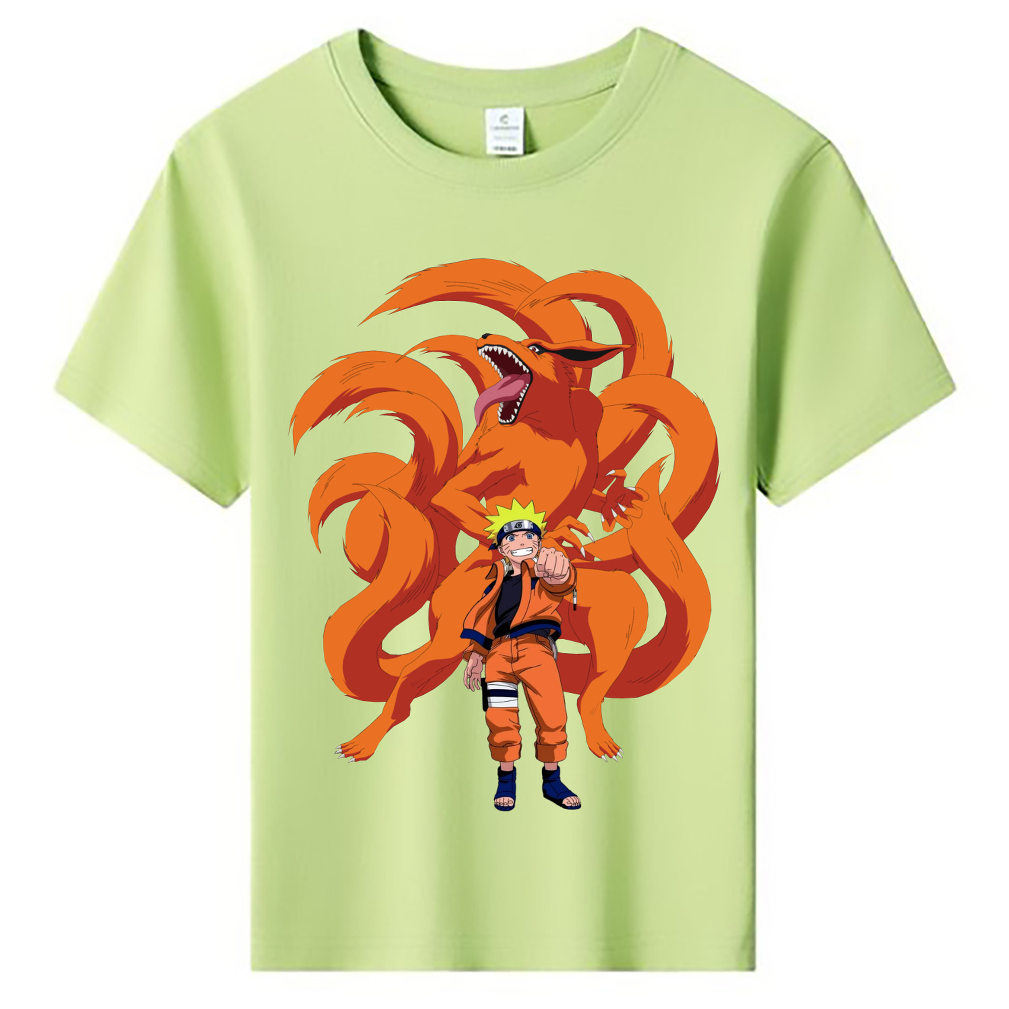 （画像用） NARUTO -ナルト- うずまき ナルト Uzumaki Naruto 綿100％キッズTシャツ（フロントプリント）
